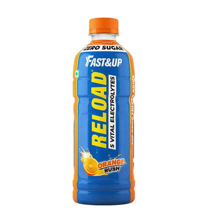 Fast&Up Reload Low Sugar Ready to Drink Instant Energy & Hydration Lemon Flavour, 500 ml