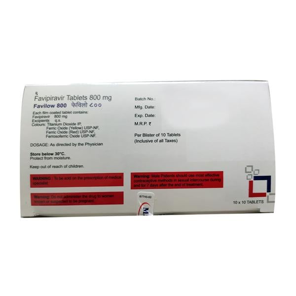 FAVILOW 800 Tablet 10's