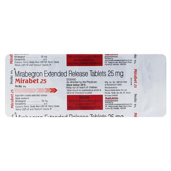 MIRABET 25mg Tablet 10's