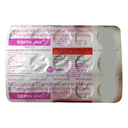 FEBREX PLUS Tablet 15's - Global Surgicals