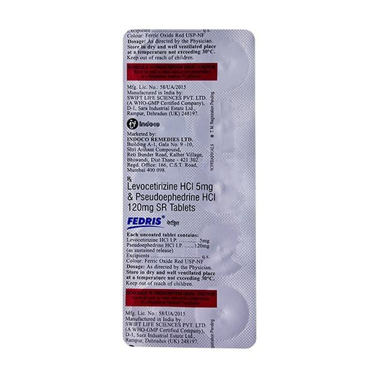 FEDRIS Tablet 10's - Global Surgicals