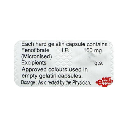 Fenobate 160mg Capsule 10'S - Global Surgicals