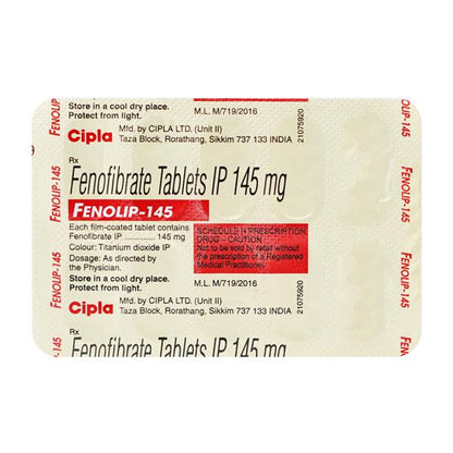 Fenolip 145mg Tablet 10'S - Global Surgicals