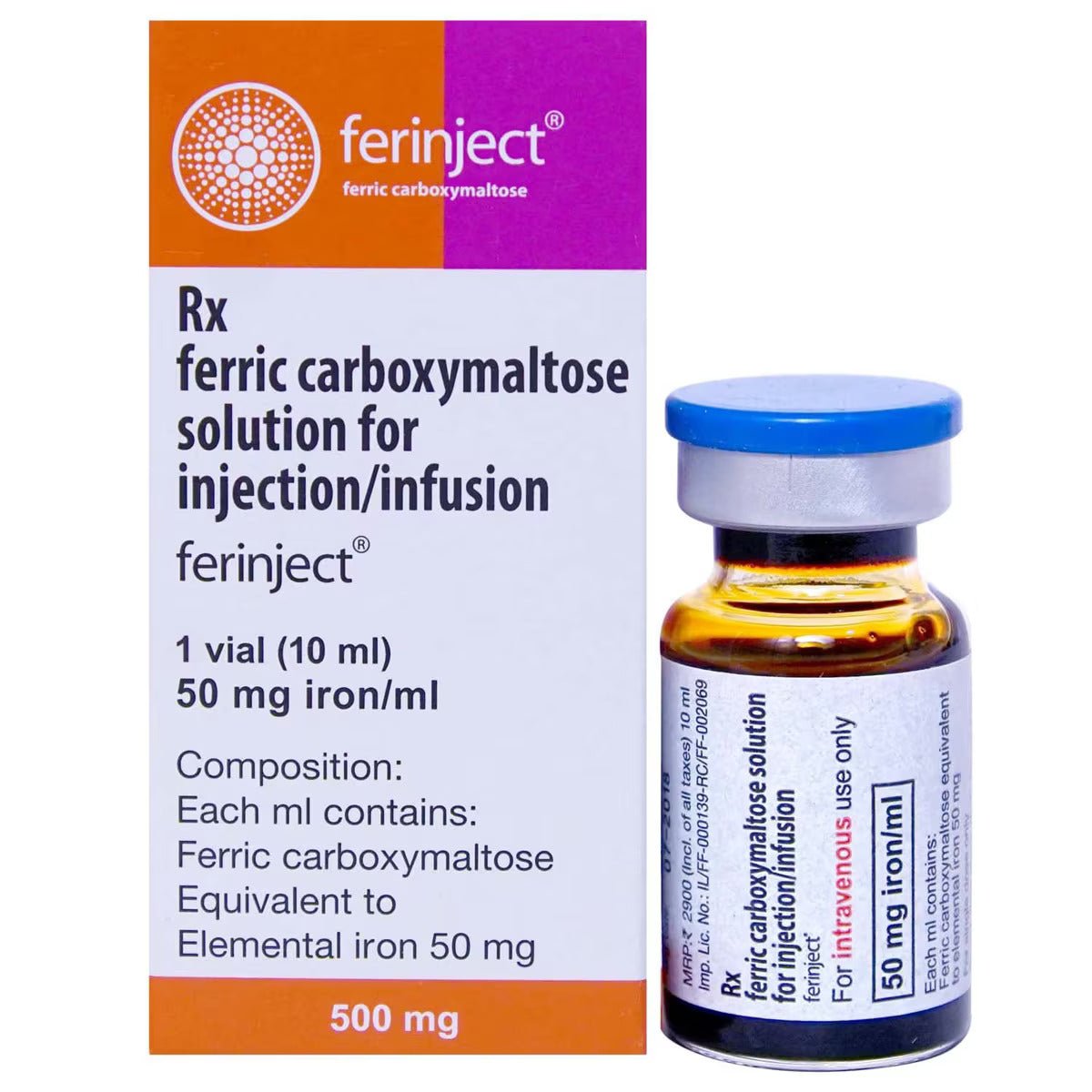 Ferinject 500mg 10ml Injection - Global Surgicals