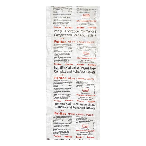 Feritas Tablet 10'S - Global Surgicals