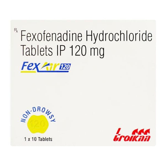 FEXAIR 120 Tablet 10's - Global Surgicals