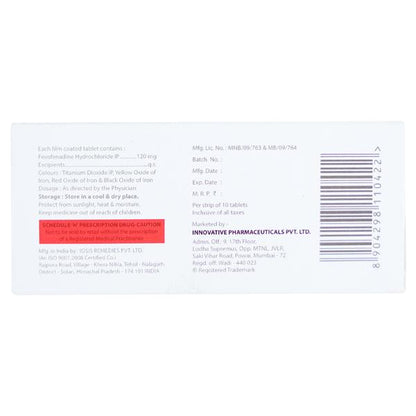FEXOPRIDE 120 Tablet 10's - Global Surgicals