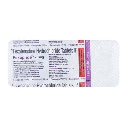 FEXOPRIDE 120 Tablet 10's - Global Surgicals