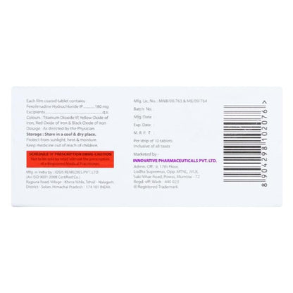 FEXOPRIDE 180 Tablet 10's - Global Surgicals