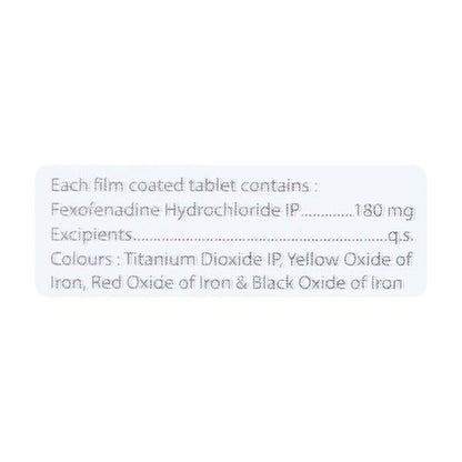 FEXOPRIDE 180 Tablet 10's - Global Surgicals