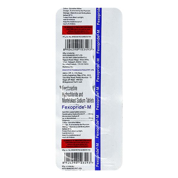 FEXOPRIDE M Tablet 10's - Global Surgicals