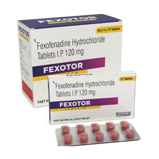 FEXOTOR 120mg Tablet 10's - Global Surgicals