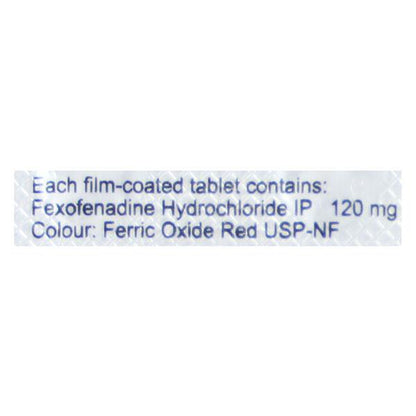 Fexova 120mg Tablet 10'S - Global Surgicals