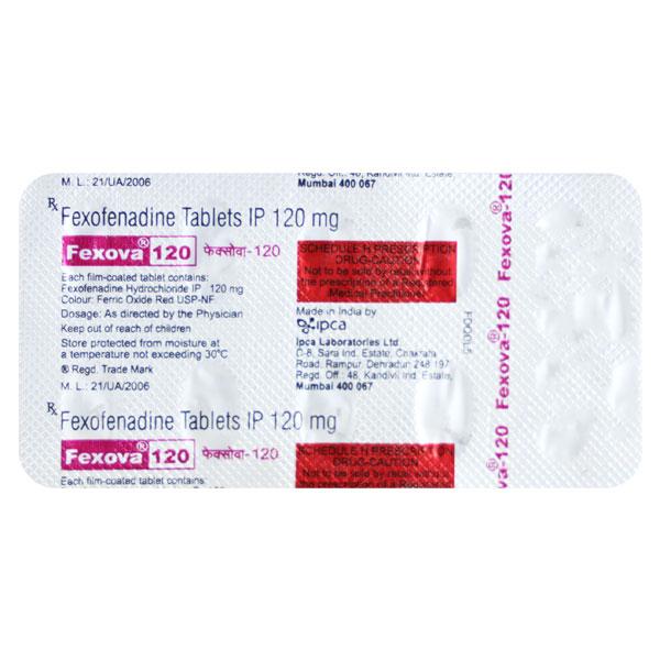 Fexova 120mg Tablet 10'S - Global Surgicals