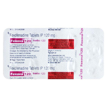 Fexova 120mg Tablet 10'S - Global Surgicals