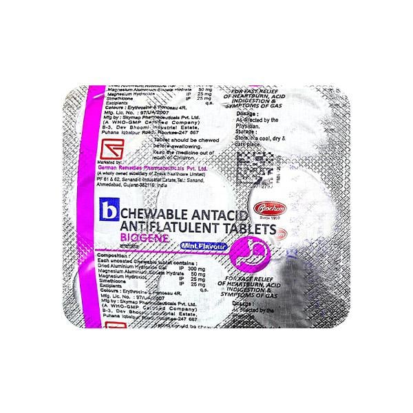 BIOGENE MINT FLAVOUR Chewable Tablet 9's