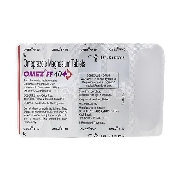 Omez FF 40mg Tablet 10'S