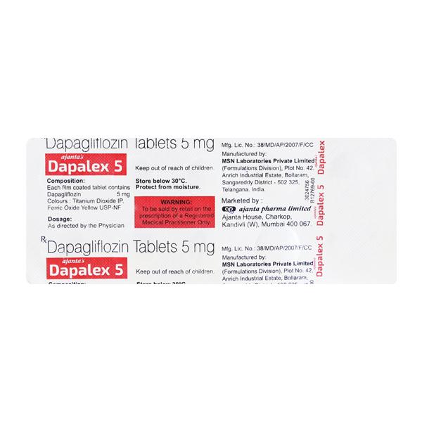 DAPALEX 5 Tablet 10's