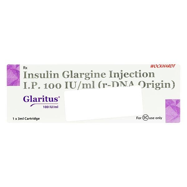 Glaritus 100IU Cartridge 1X3ml