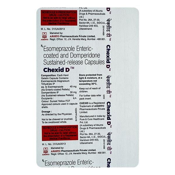CHEXID D 30/40mg Capsule 10's