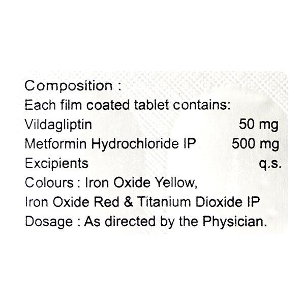 NUGLIPTIN M 500mg Tablet 15's