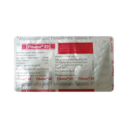 Fibator 20mg Tablet 10'S - Global Surgicals