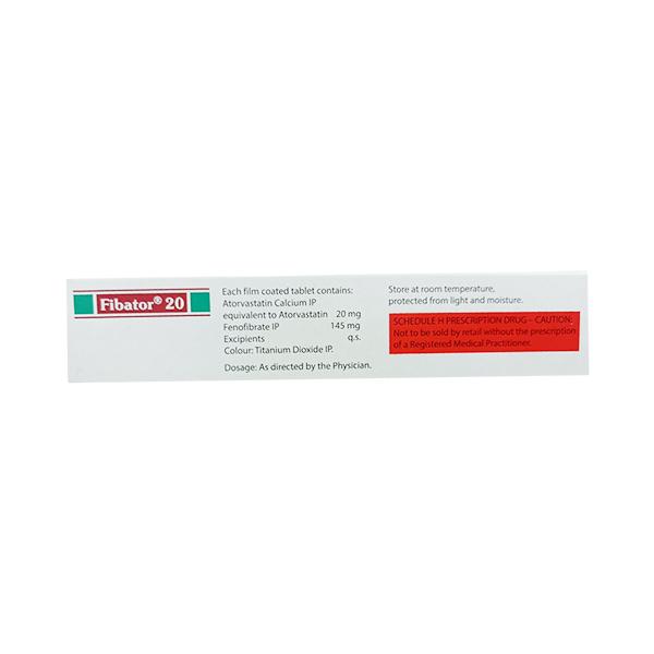Fibator 20mg Tablet 10'S - Global Surgicals