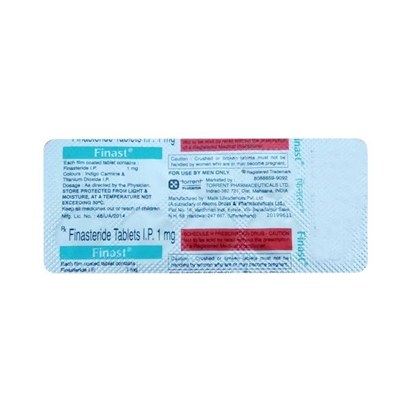 FINAST 1mg Tablet 10's - Global Surgicals