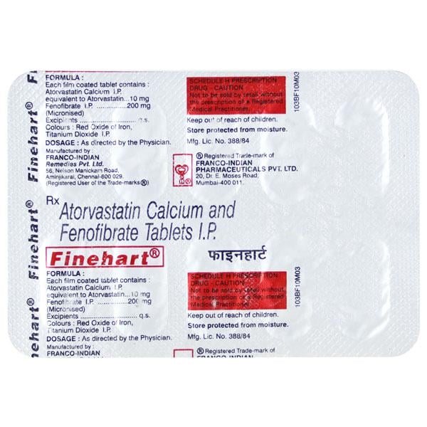 Finehart Tablet 10'S - Global Surgicals