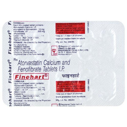 Finehart Tablet 10'S - Global Surgicals