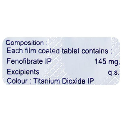 FINOBRATE 145 Tablet 10's - Global Surgicals