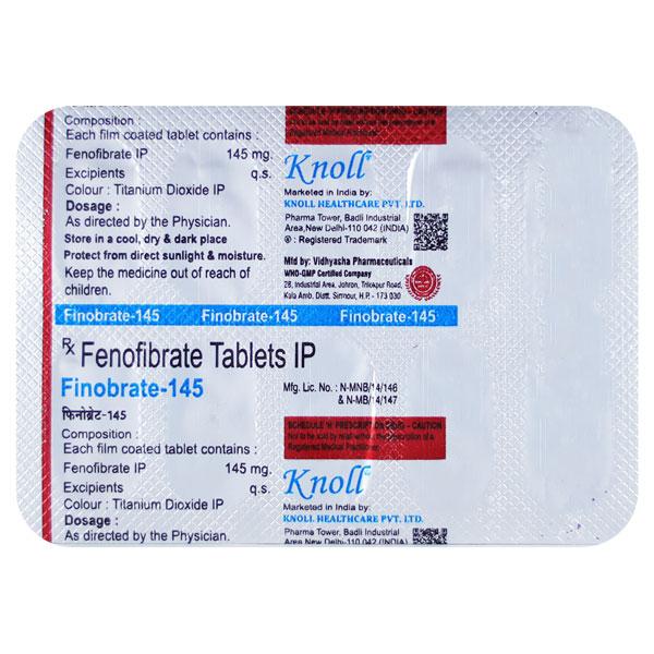 FINOBRATE 145 Tablet 10's - Global Surgicals