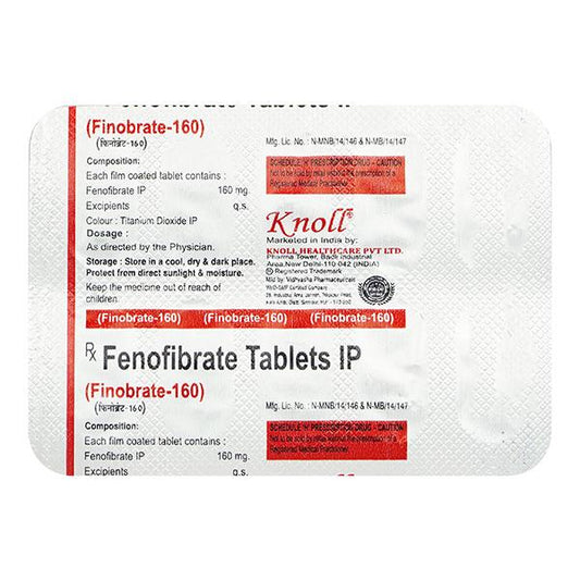 FINOBRATE 160 Tablet 10's - Global Surgicals
