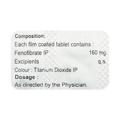 FINOBRATE 160 Tablet 10's - Global Surgicals