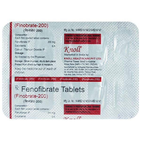 FINOBRATE 200 Tablet 10's - Global Surgicals