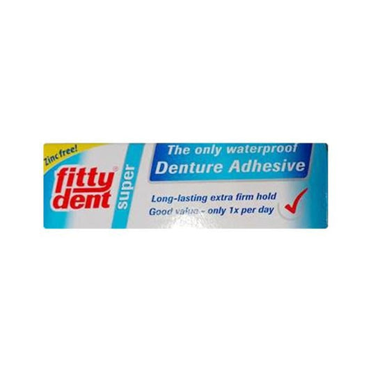FITTYDENT SUPER ZINC FREE DENTURE ADHESIVE Cream 20gm - Global Surgicals