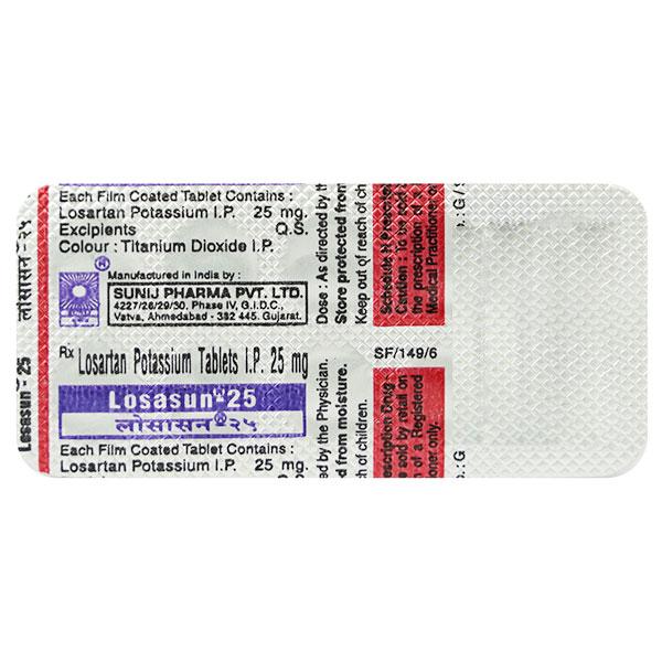Losasun 25mg Tablet 10'S