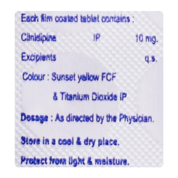 CILNIMUST 10mg Tablet 10's