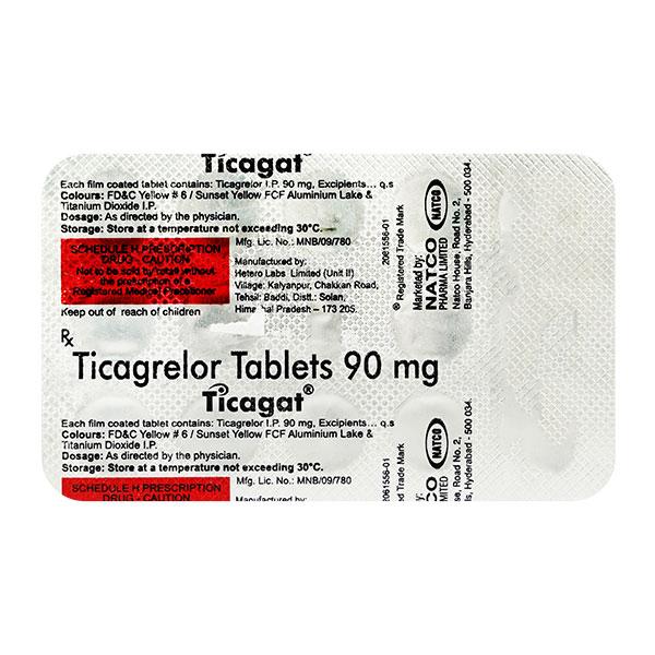 TICAGAT 90mg Tablet 14's