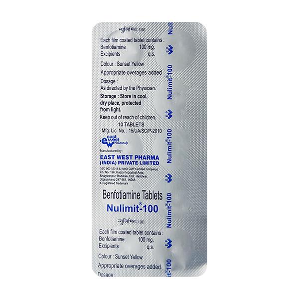 Nulimit 100mg Tablet 10'S