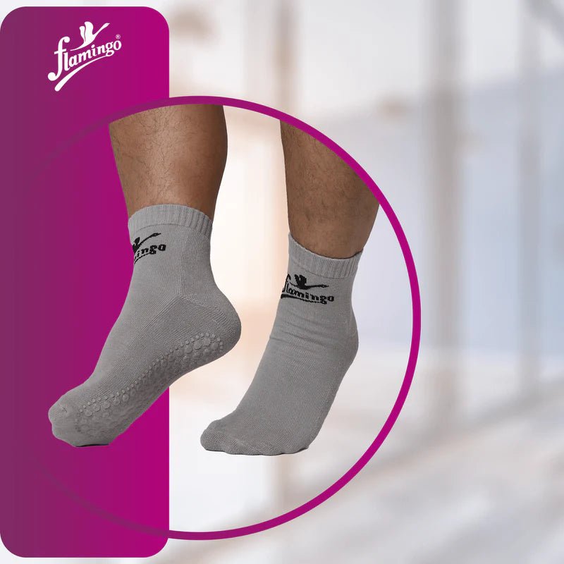 Flamingo Anti Skid Socks Ankle - Global Surgicals
