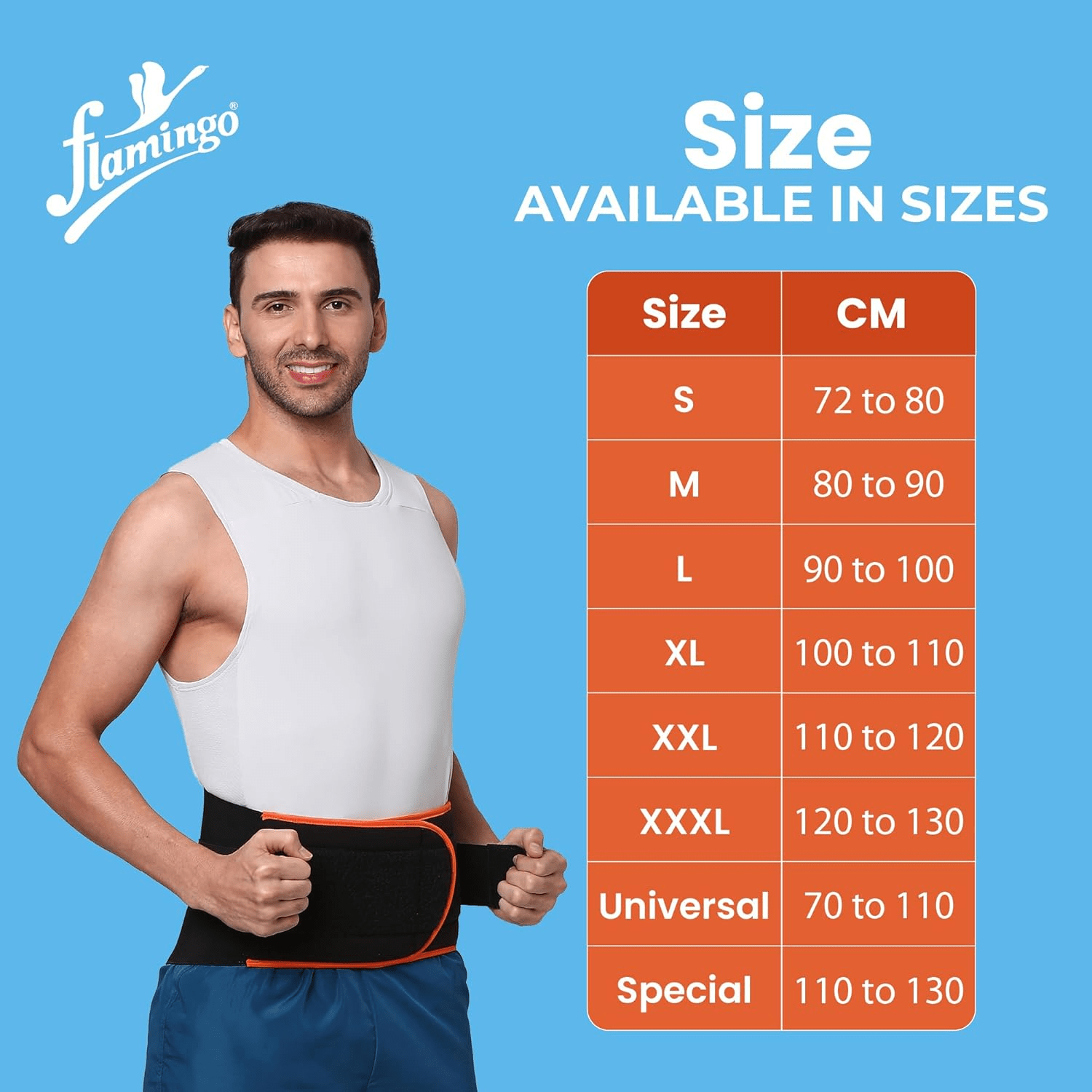 Flamingo Black Lumbar Sacro Belt - Global Surgicals