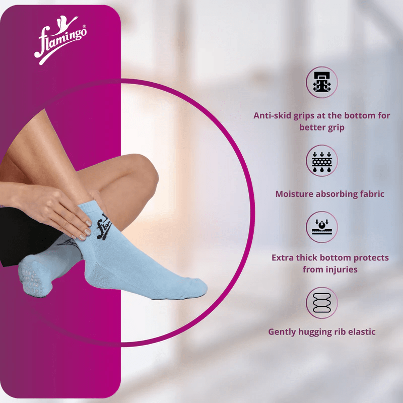 Flamingo Diabetic Socks with Anti Skid - Global Surgicals