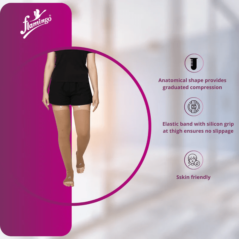 Flamingo Stocking Above Knee DVT Class I - Global Surgicals