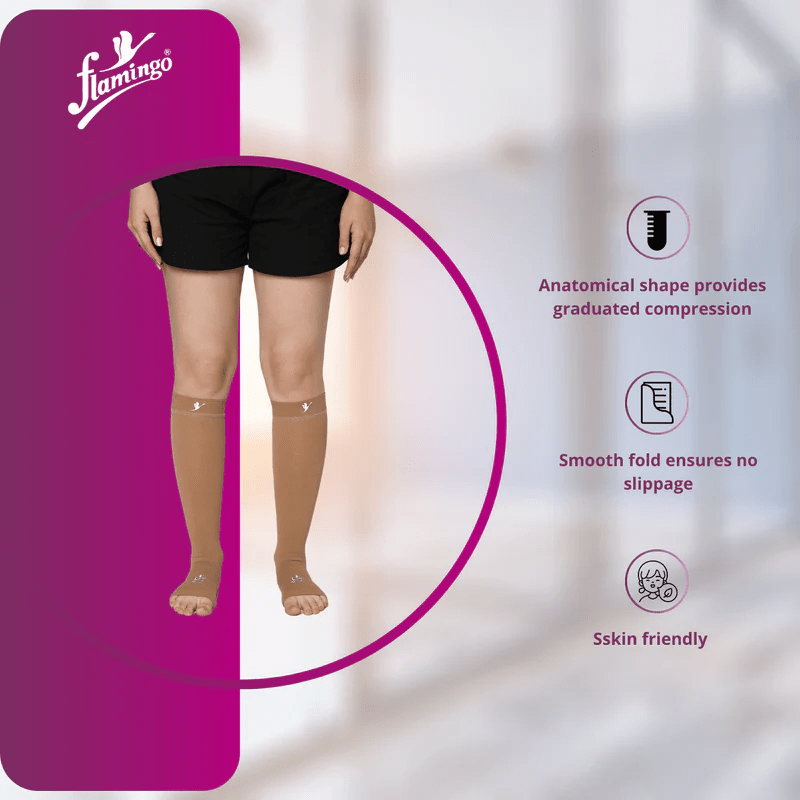 Flamingo Stockings Below Knee DVT Class I - Global Surgicals