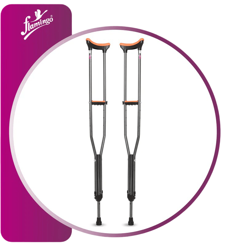 Flamingo Under Arm Crutches Pair - Global Surgicals