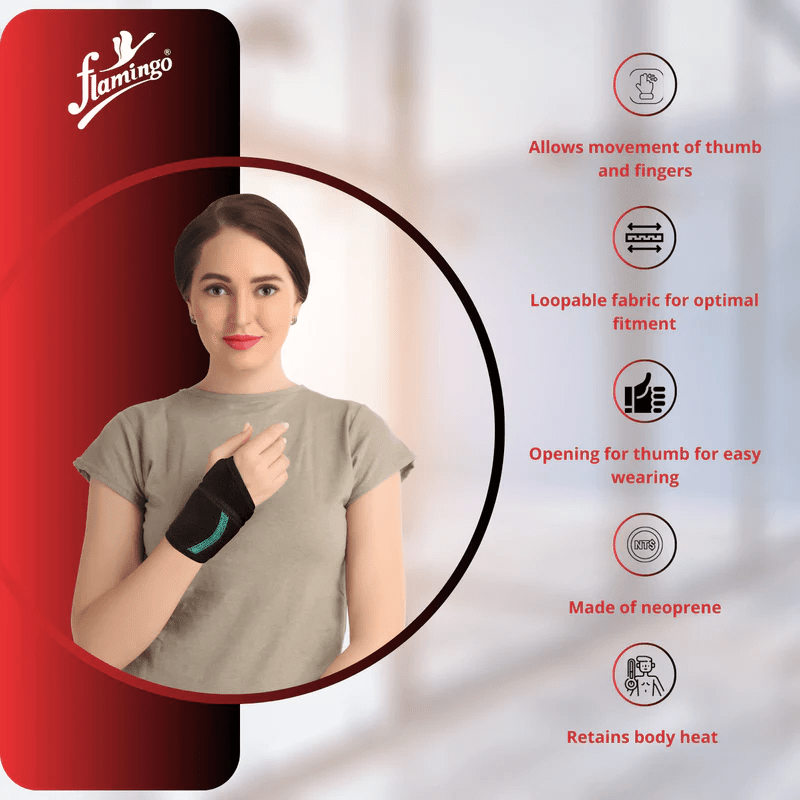 Flamingo Wrist Thumb Brace Neoprene - Global Surgicals