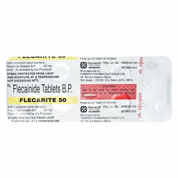 Flecarite 50mg Tablet 10'S - Global Surgicals