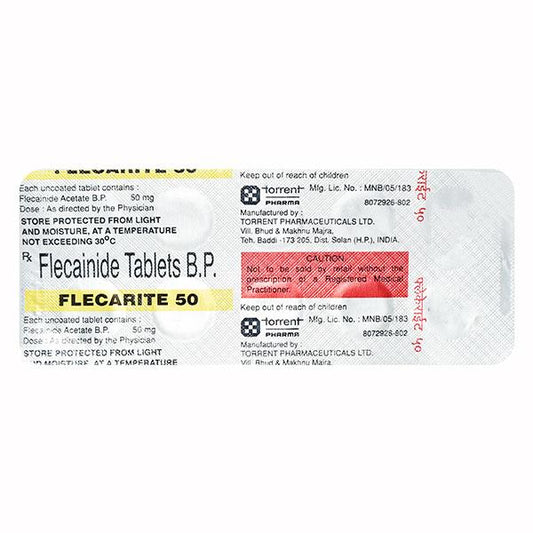 Flecarite 50mg Tablet 10'S - Global Surgicals