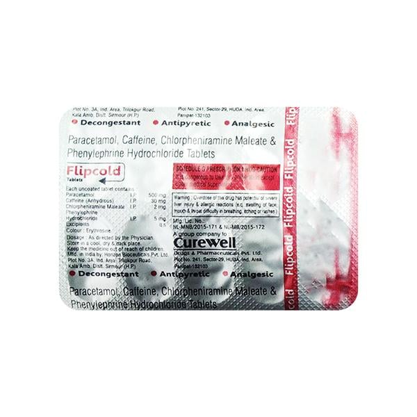 FLIPCOLD Tablet 10's - Global Surgicals